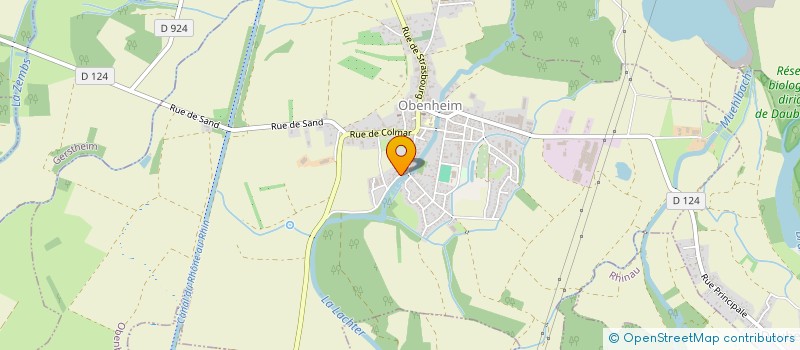 localisation de l'entreprise SCEA PISCICULTURE SAUMON DU RHIN  OBENHEIM