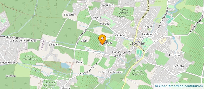 localisation de l'entreprise SCEA PLANTADE PERE ET FILS à LEOGNAN