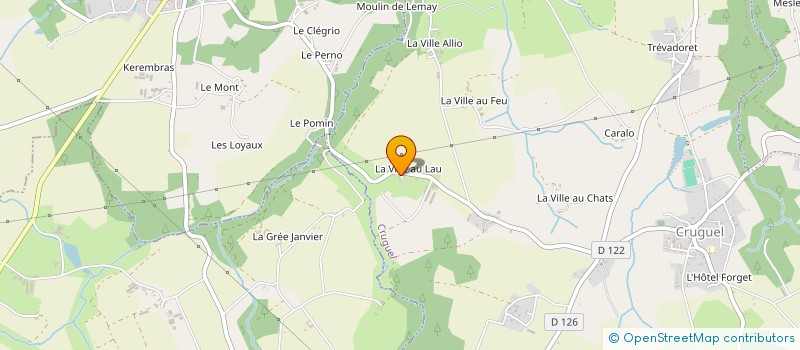 localisation de l'entreprise SCEA PONT BIHAN  CRUGUEL