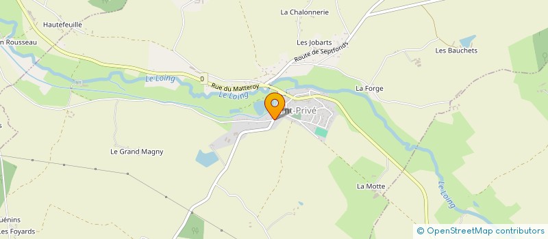 localisation de l'entreprise SCEA PRISOT à SAINT-PRIVE