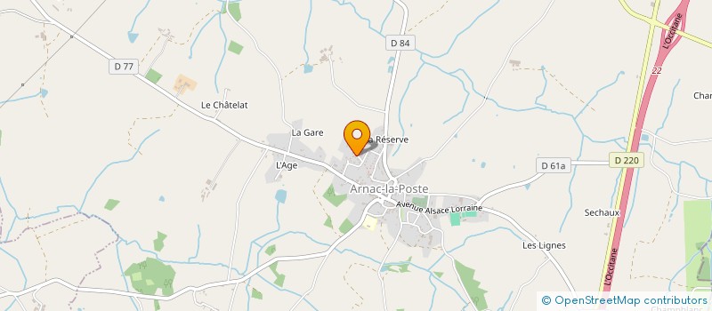 localisation de l'entreprise SCEA PRO-VIANDE à ARNAC-LA-POSTE