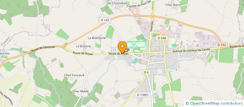 localisation de l'entreprise SCEA PROU JEAN-PIERRE  GEMOZAC