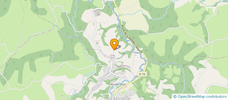 localisation de l'entreprise SCEA PROUSINE  LA BASTIDE-CLAIRENCE