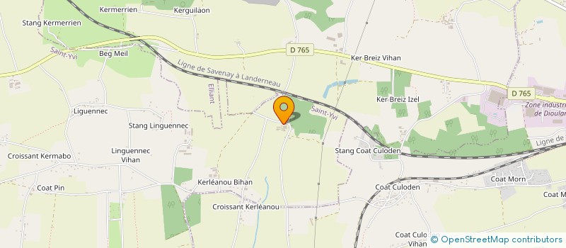 localisation de l'entreprise SCEA QUENEACH - GUEGUEN  SAINT-YVI