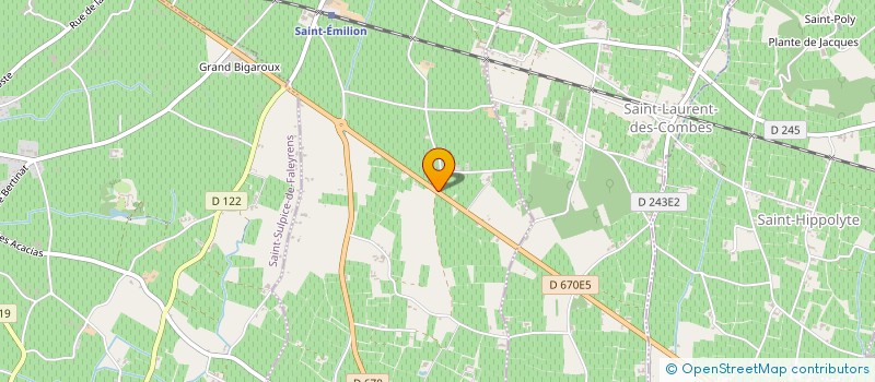 localisation de l'entreprise SCEA QUERRE DAVID BEAULIEU à SAINT-EMILION