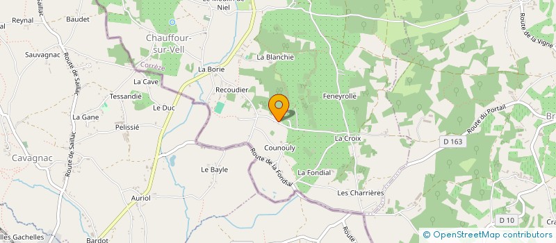 localisation de l'entreprise SCEA RANCH DE CHADENAC à CHAUFFOUR-SUR-VELL