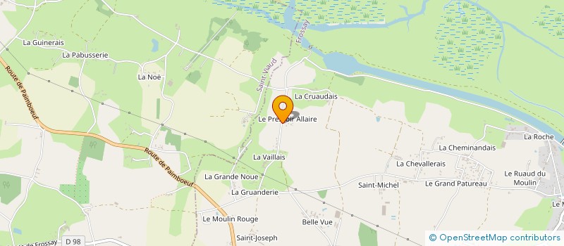 localisation de l'entreprise SCEA RATICHAUX à FROSSAY