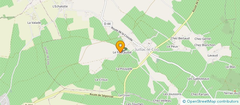 localisation de l'entreprise SCEA RAVARD à JUILLAC-LE-COQ