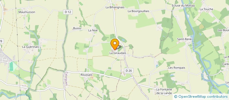 localisation de l'entreprise SCEA RAVAUDET  CALORGUEN