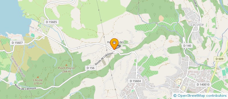 localisation de l'entreprise SCEA RAYMOND & FILS BOIS BORIES  CLERMONT L'HERAULT