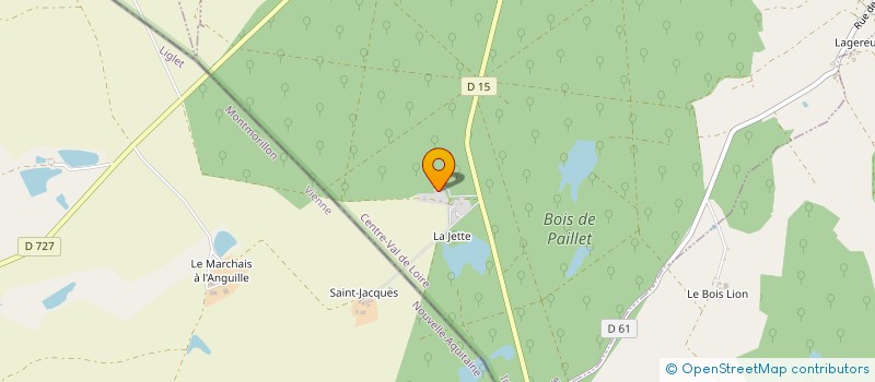 localisation de l'entreprise SCEA REGIE DE LA JETTE à BELABRE
