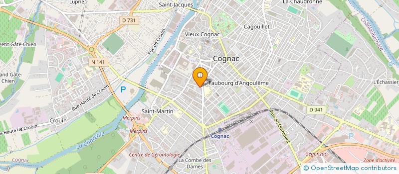 localisation de l'entreprise SCEA RENAUD DE CHAMP CONTRE à COGNAC