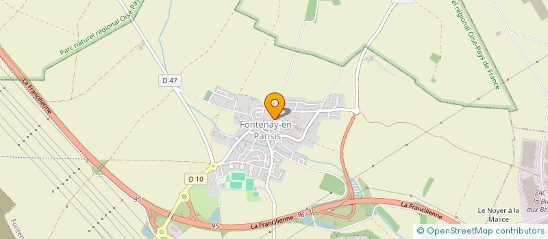 localisation de l'entreprise SCEA RENIER ET SES ENFANTS  FONTENAY-EN-PARISIS