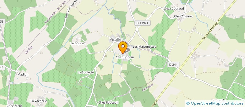 localisation de l'entreprise SCEA RENOLLEAU à VIROLLET