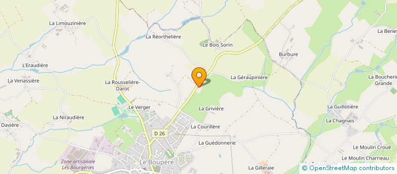 localisation de l'entreprise SCEA RETAILLEAU à LE BOUPERE