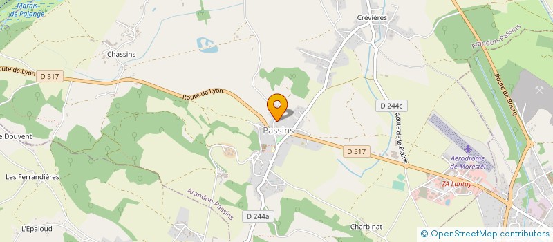 localisation de l'entreprise SCEA RICHERD  ARANDON-PASSINS