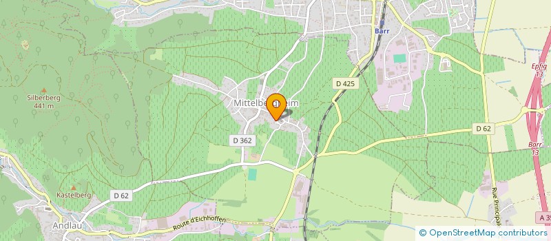 localisation de l'entreprise SCEA RIETSCH  MITTELBERGHEIM