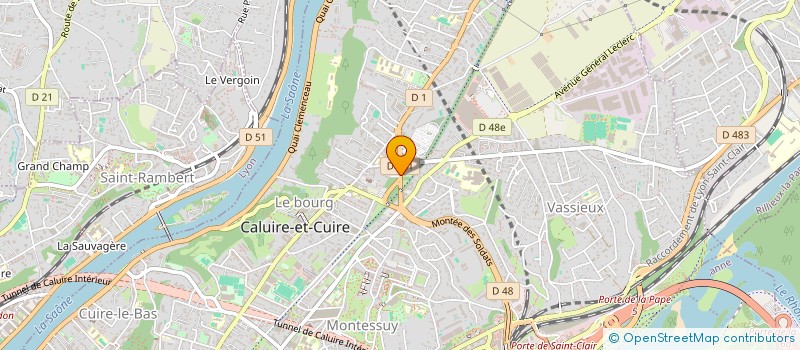 localisation de l'entreprise SCEA RLM-ELEVAGE ET VALORISATION DE CHEVAUX DE SAUT D'OBSTACLES  CALUIRE-ET-CUIRE