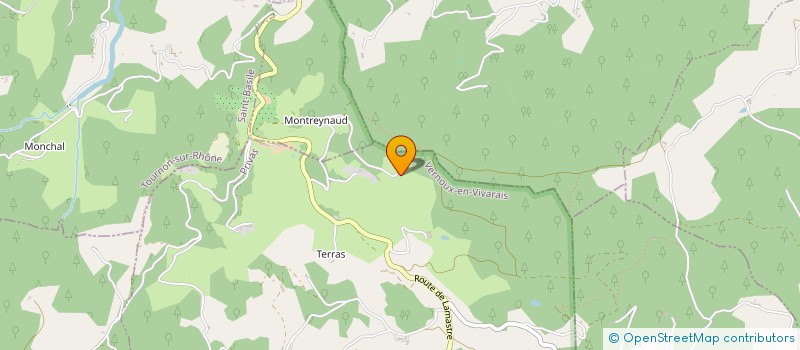 localisation de l'entreprise SCEA ROCHE LENTIER à VERNOUX-EN-VIVARAIS