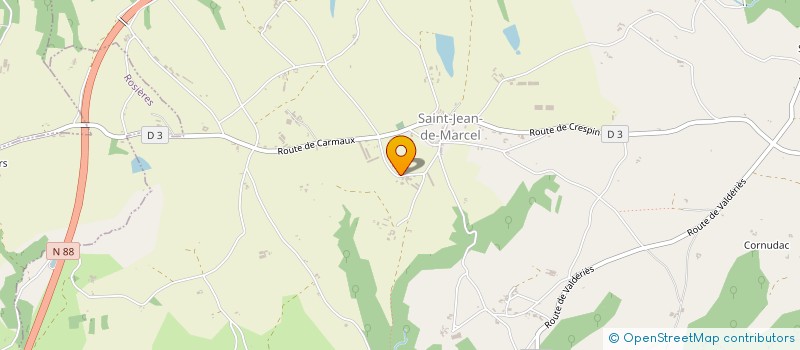 localisation de l'entreprise SCEA ROD-AGRI  SAINT-JEAN-DE-MARCEL