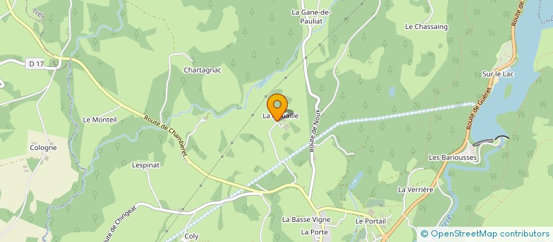 localisation de l'entreprise SCEA ROME  TREIGNAC