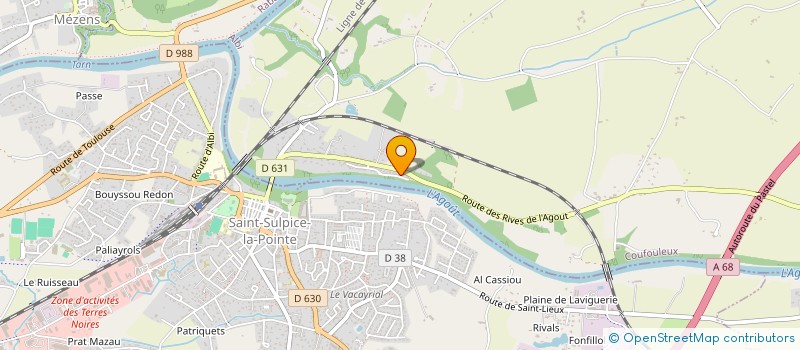 localisation de l'entreprise SCEA ROUCOULES  COUFOULEUX