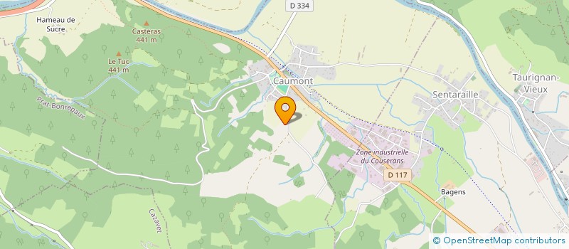 localisation de l'entreprise SCEA ROUQUILLES à CAUMONT