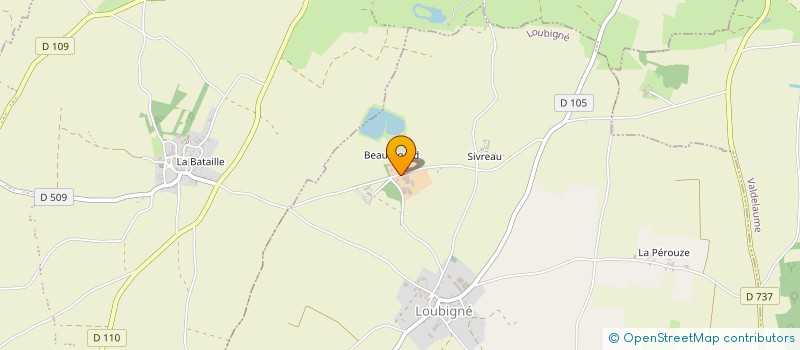 localisation de l'entreprise SCEA ROUX à LOUBIGNE