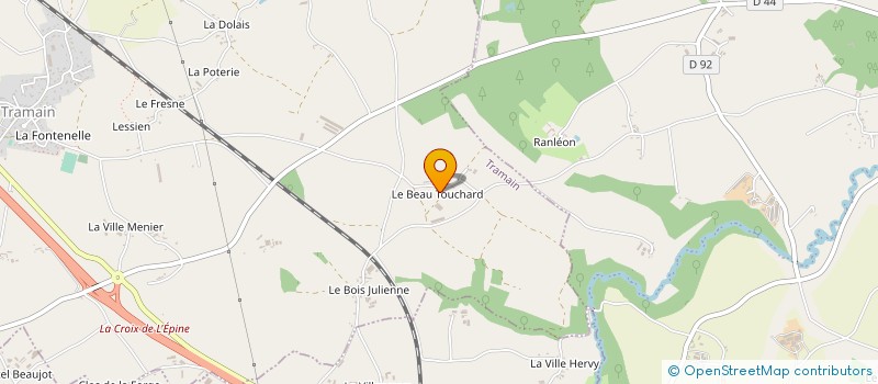 localisation de l'entreprise SCEA ROUXEL à PLENEE-JUGON