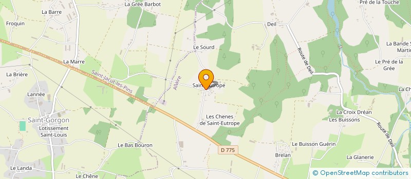 localisation de l'entreprise SCEA ROUXEL TUAL à ALLAIRE