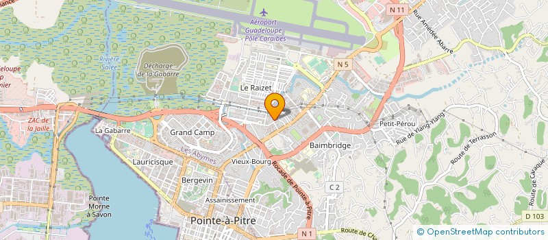 localisation de l'entreprise SCEA SABA à LES ABYMES