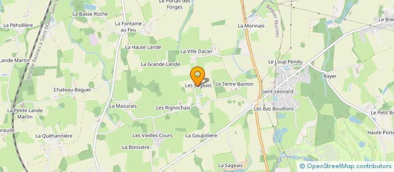 localisation de l'entreprise SCEA SAGEAIS à BAGUER-MORVAN