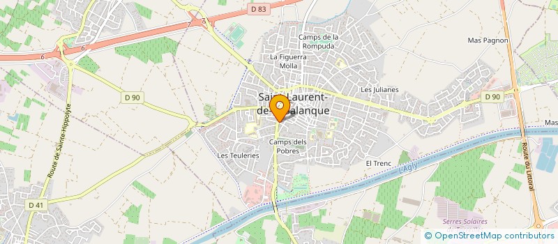 localisation de l'entreprise SCEA SAINT ETIENNE  SAINT-LAURENT-DE-LA-SALANQUE