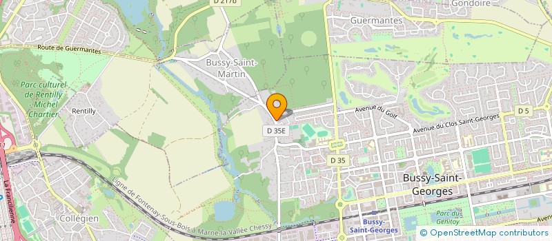 localisation de l'entreprise SCEA SAINT GERMAIN  BUSSY-SAINT-MARTIN