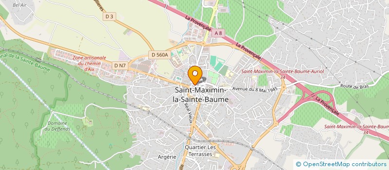 localisation de l'entreprise SCEA SAINT JACQUES à SAINT-MAXIMIN-LA-SAINTE-BAUME