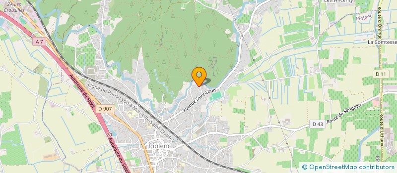 localisation de l'entreprise SCEA SAINT LOUIS  PIOLENC