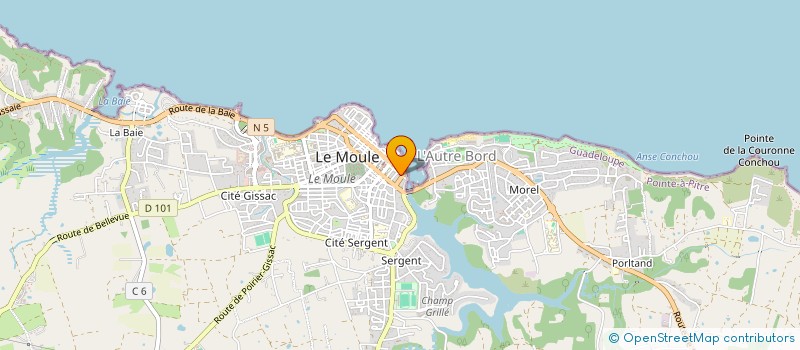 localisation de l'entreprise SCEA SAINTE-CATHERINE PORT-LAND à LE MOULE