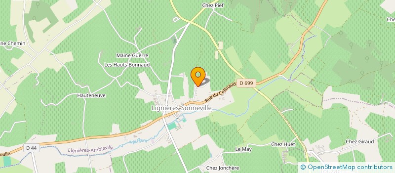 localisation de l'entreprise SCEA SARDET à LIGNIERES-AMBLEVILLE