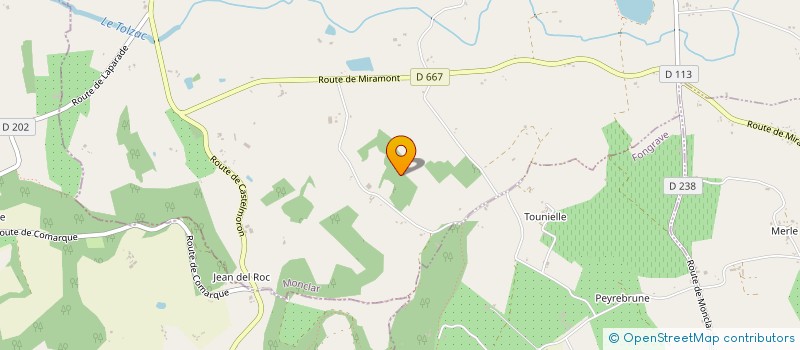 localisation de l'entreprise SCEA SAVEURS D'AUTOMNE  PINEL-HAUTERIVE