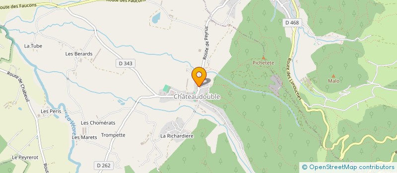 localisation de l'entreprise SCEA SAVEURS EN DROME  CHATEAUDOUBLE