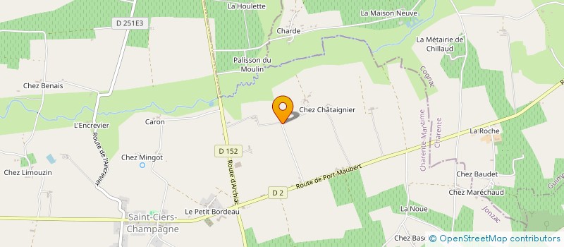 localisation de l'entreprise SCEA SEGUINOT  SAINT-CIERS-CHAMPAGNE