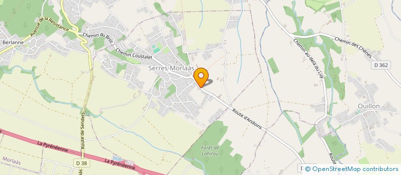 localisation de l'entreprise SCEA SENDRANE  SERRES-MORLAAS