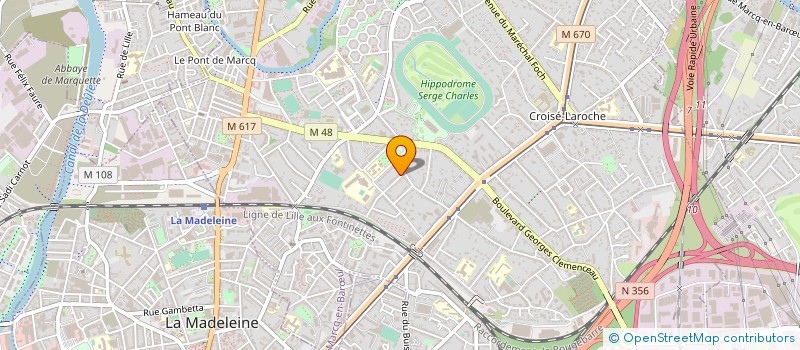localisation de l'entreprise SCEA SIRPHE à MARCQ-EN-BARŒUL