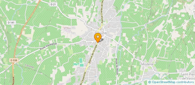 localisation de l'entreprise SCEA SOCIETE TRUFFIERE VAUCLUSIENNE  CAROMB