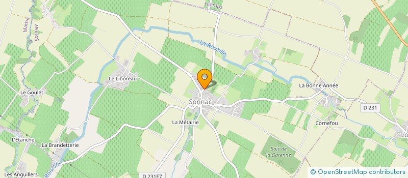 localisation de l'entreprise SCEA SOURISSEAU à SONNAC
