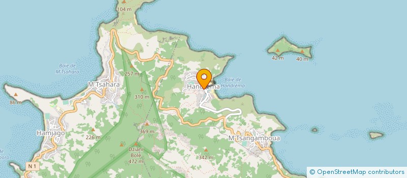 localisation de l'entreprise SCEA SPT'PAPIE à BANDRABOUA