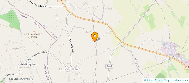 localisation de l'entreprise SCEA SR CAENS  LE BOIS-HELLAIN