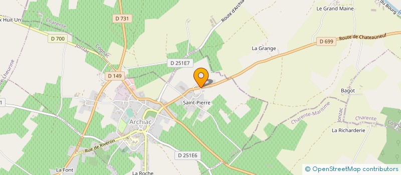 localisation de l'entreprise SCEA ST PIERRE à ARCHIAC