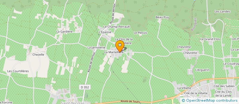 localisation de l'entreprise SCEA SYLVAIN BRUNEAU  SAINT-NICOLAS-DE-BOURGUEIL