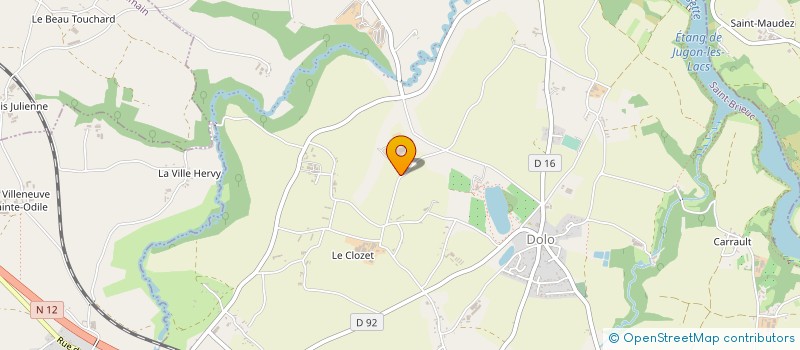 localisation de l'entreprise SCEA TALVASSIERE à JUGON-LES-LACS